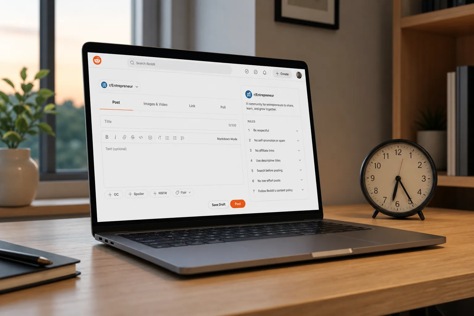 Post on Reddit without removals. Pick the right subs, match titles and flair to rules, time posts by engagement, and follow up to earn trust.